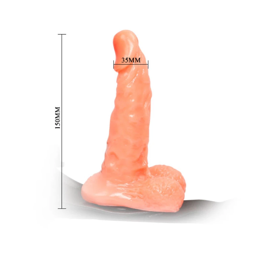 BAILE - HARNESS WITH REALISTIC PENIS AND ULTRA PASSIONATE ADJUSTABLE PANTIES 15.5 CM